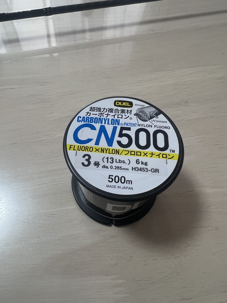DUEL カーボナイロン CN500 3号(13Lbs)500m H3453-GR のスプール